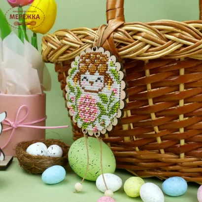 Фото Набір для вишивання бісером Кольорова Баранчик Тепла D-12