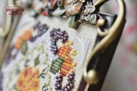 Фото Вікторія Попович Схема Marigolds Miniature (Чорнобривці Мініатюра)+пак бісеру та ниток (original) VP-053
