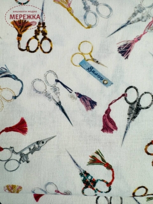 Фото Декоративна тканини Sajou iconic scissors