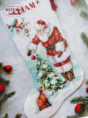 Фото набору для вишивання хрестиком Dimensions Чарівне Різдво