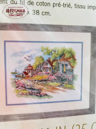 Фото набір для вишивання хрестиком Котеджі біля моря 03240