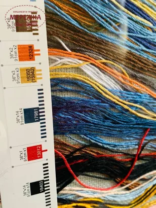 Фото набір для вишивання Новорічний носочок 08805