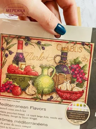 Фото набір для вишивання хрестиком Діменшинз Аромати Середземномор'я