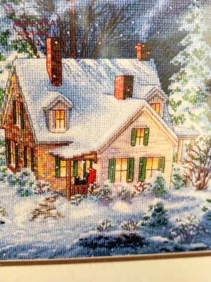 Фото набір для вишивання Діменшинз Зимова тиша 70-08862