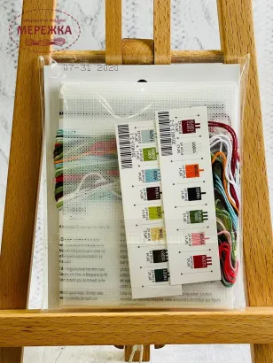 Фото набір для вишивання новорічної іграшки Сніговик