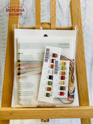 Фото набір для вишивання новорічної іграшки Олень