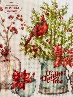 Фото набір для вишивання Птахи та ягоди 70-08994