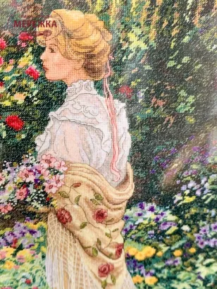 Фото набір для вишивання В її саду 35119