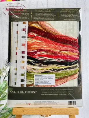 Фото набір для вишивання Діменшинз Коралові піони 70-35298