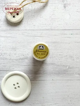 Нитка металізована DMC, срібло