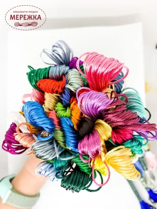 Фото DMC шовкові нитки