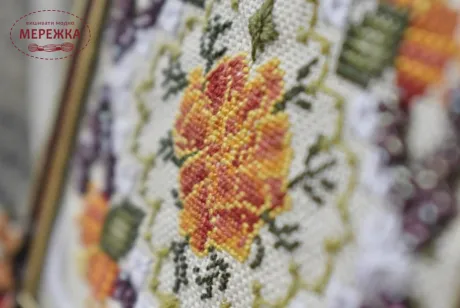 Фото Вікторія Попович Схема Marigolds Miniature (Чорнобривці Мініатюра)+пак бісеру та ниток (original) VP-053