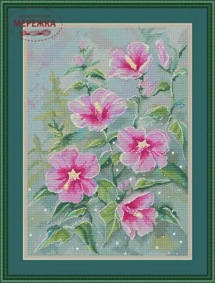 Фото Набір для вишивання хрестиком LittleStitch Мальви 230020