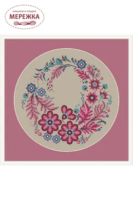 Фото Набір для вишивання хрестиком LittleStitch Рожевий віночок 250066