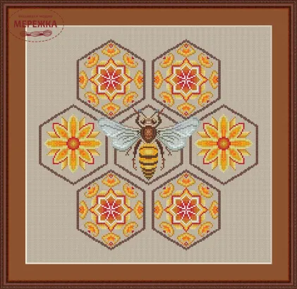 Фото Набір для вишивання хрестиком LittleStitch Медові соти 240050