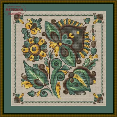 Фото Набір для вишивання хрестиком LittleStitch Косівська Кераміка 240048