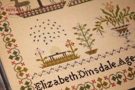 Фото Hands Across the Sea Samplers Схема Elizabeth Dinsdale 1846 W5555