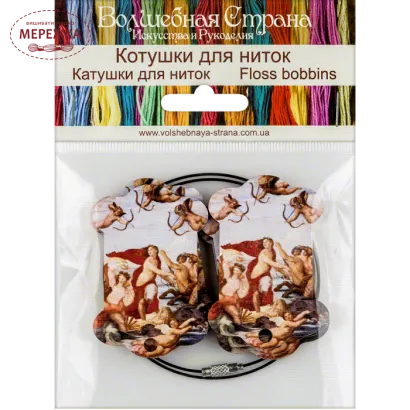 Фото бобінки для муліне з малюнком FLC-107(S)