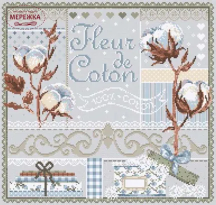 Фото Madame la Fee Схема Fleur de Coton -177 988072