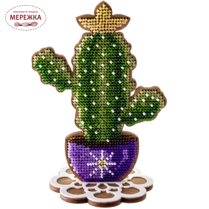Фото набір для вишивання бісером Кактус FLK-189