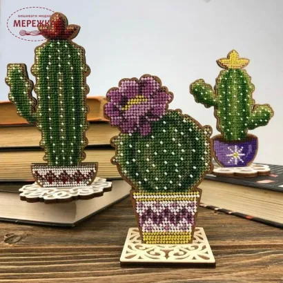 Фото набір для вишивання бісером Кактус FLK-189