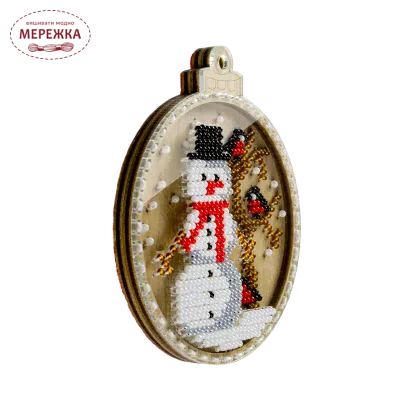 Фото набір для вишивання ялинкової іграшки FLK-368