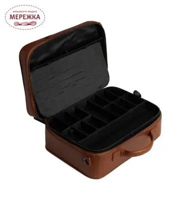 Фото MUUD Flora валіза шкіряна, колір Rich Brown