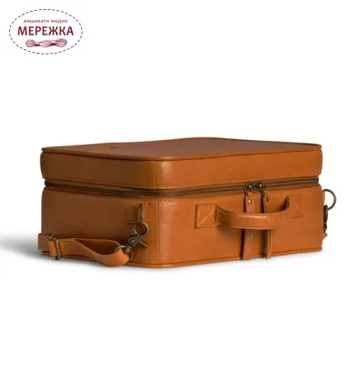 Фото MUUD Flora валіза шкіряна, колір Whisky 