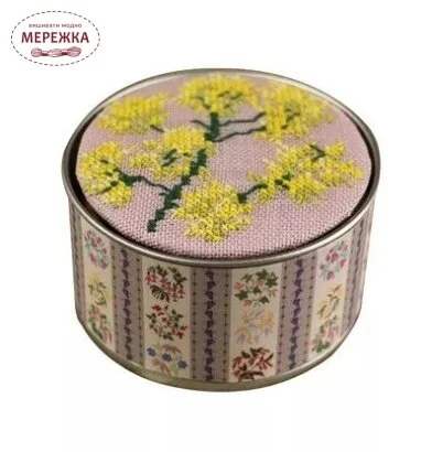 Фото Набір для вишивання хрестиком Sajou Декоративна скринька Flower Woad #09