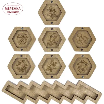 Фото набір міні органайзерів для бісеру FLZB-109