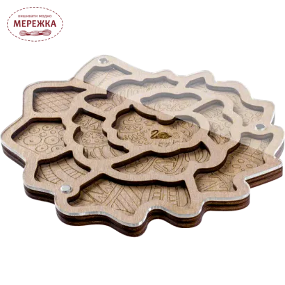 Фото органайзер для бісеру з кришкою FLZB-115