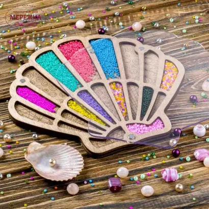 Фото органайзер для бісеру з кришкою FLZB-116