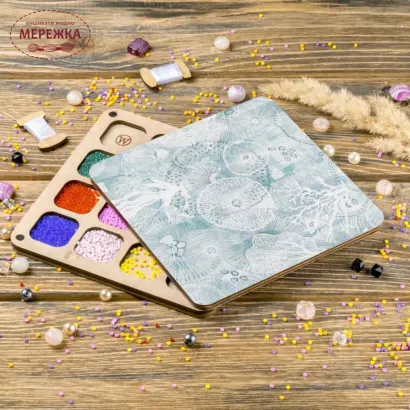 Фото Органайзер для бісеру WonderlandCrafts з кришкою FLZB-239