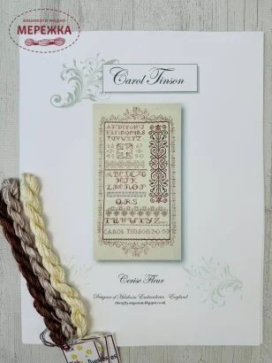 Heirloom Embroideries Схема Cerise Fleur+silk pack (шовкові нитки) HE-CF