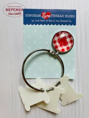 Кільце металеве для організації муліне Gingham Love SE835, 6 см фото