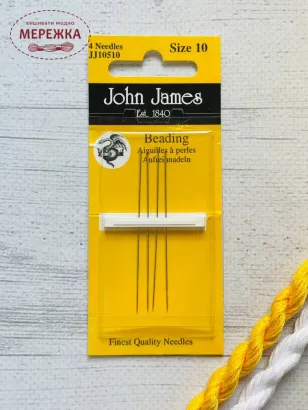 Фото бісерні голки розмір 10