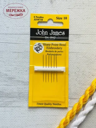 Фото бісерні голки розмір 10
