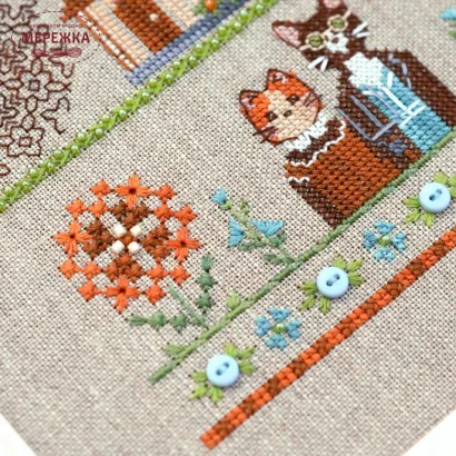 Фото Набір для вишивання хрестиком TelaArtis Котяча готика Х-026