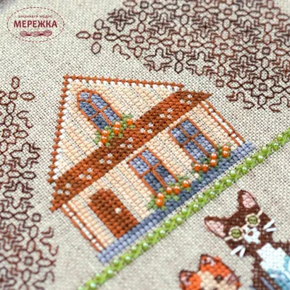 Фото Набір для вишивання хрестиком TelaArtis Котяча готика Х-026