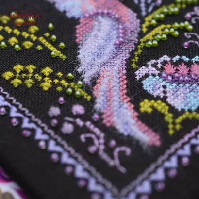 Фото Набір для вишивання хрестиком TelaArtis Петриківка. Краса (одуд) Х-051