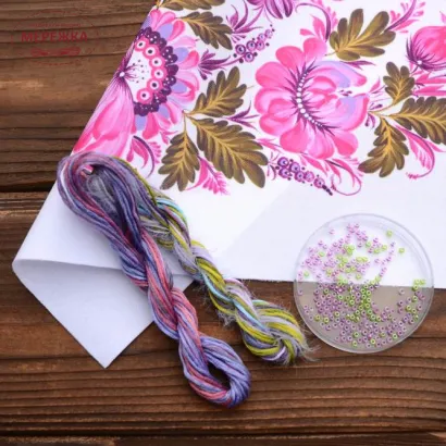 Фото Набір для вишивання хрестиком TelaArtis Петриківка. Краса (одуд) Х-051