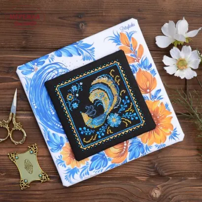 Фото Набір для вишивання хрестиком TelaArtis Петриківка. Воля (жовто-блакитна) Х-052