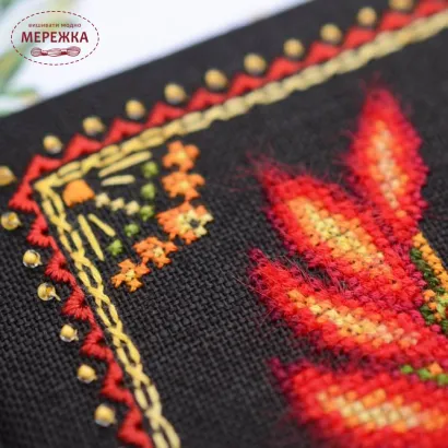 Фото Набір для вишивання хрестиком TelaArtis Петриківка. Натхнення (жар-птаха) Х-053