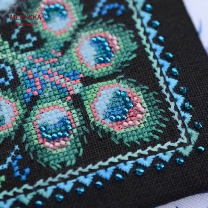 Фото Набір для вишивання хрестиком TelaArtis Петриківка. Довголіття (павич) Х-054