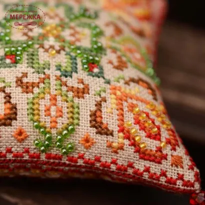 Фото Набір для вишивання хрестиком TelaArtis Подушечка Змійка Х-407