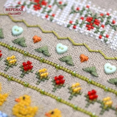 Фото Набір для вишивання хрестиком TelaArtis Весела ферма-2 Гусь едішн Х-506