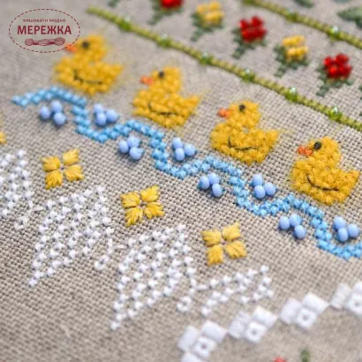 Фото Набір для вишивання хрестиком TelaArtis Весела ферма-2 Гусь едішн Х-506