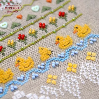 Фото Набір для вишивання хрестиком TelaArtis Весела ферма-2 Гусь едішн Х-506