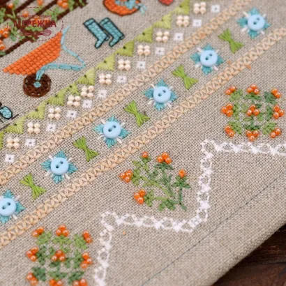 Фото Набір для вишивання хрестиком TelaArtis Весела ферма-3 Вуса і лапи Х-507