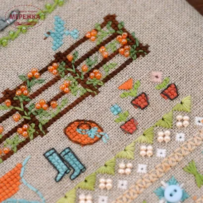 Фото Набір для вишивання хрестиком TelaArtis Весела ферма-3 Вуса і лапи Х-507